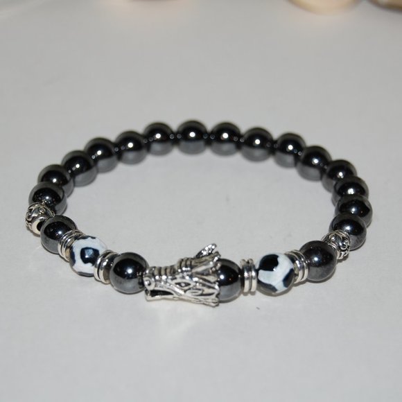 Dragon Bracelet,Magnetic Hematite Bracelet,Dragon Balls Bracelet,8mm Magnetic - Picture 3 of 3